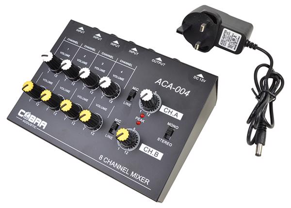 8 Channel Line Mixer 